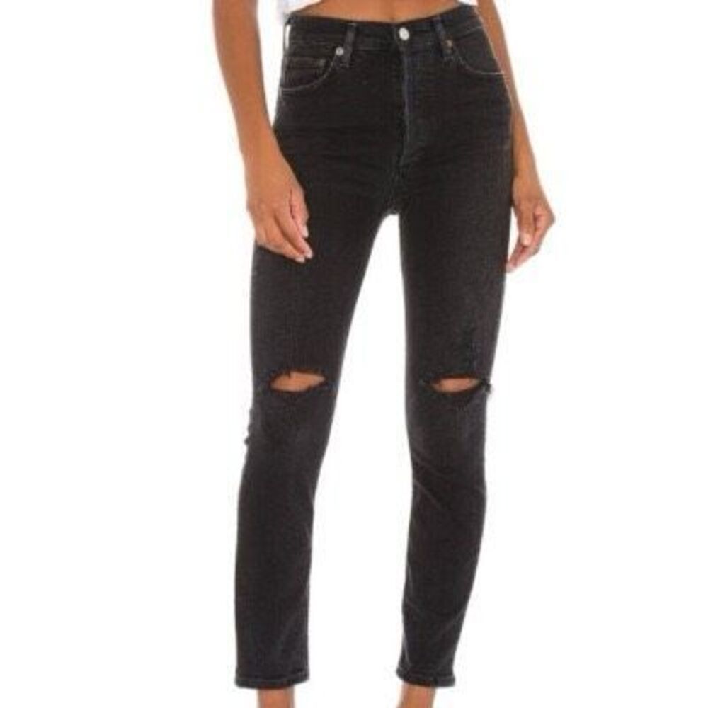 Agolde Nico distressed jeans size 26 - Picture 1 of 7